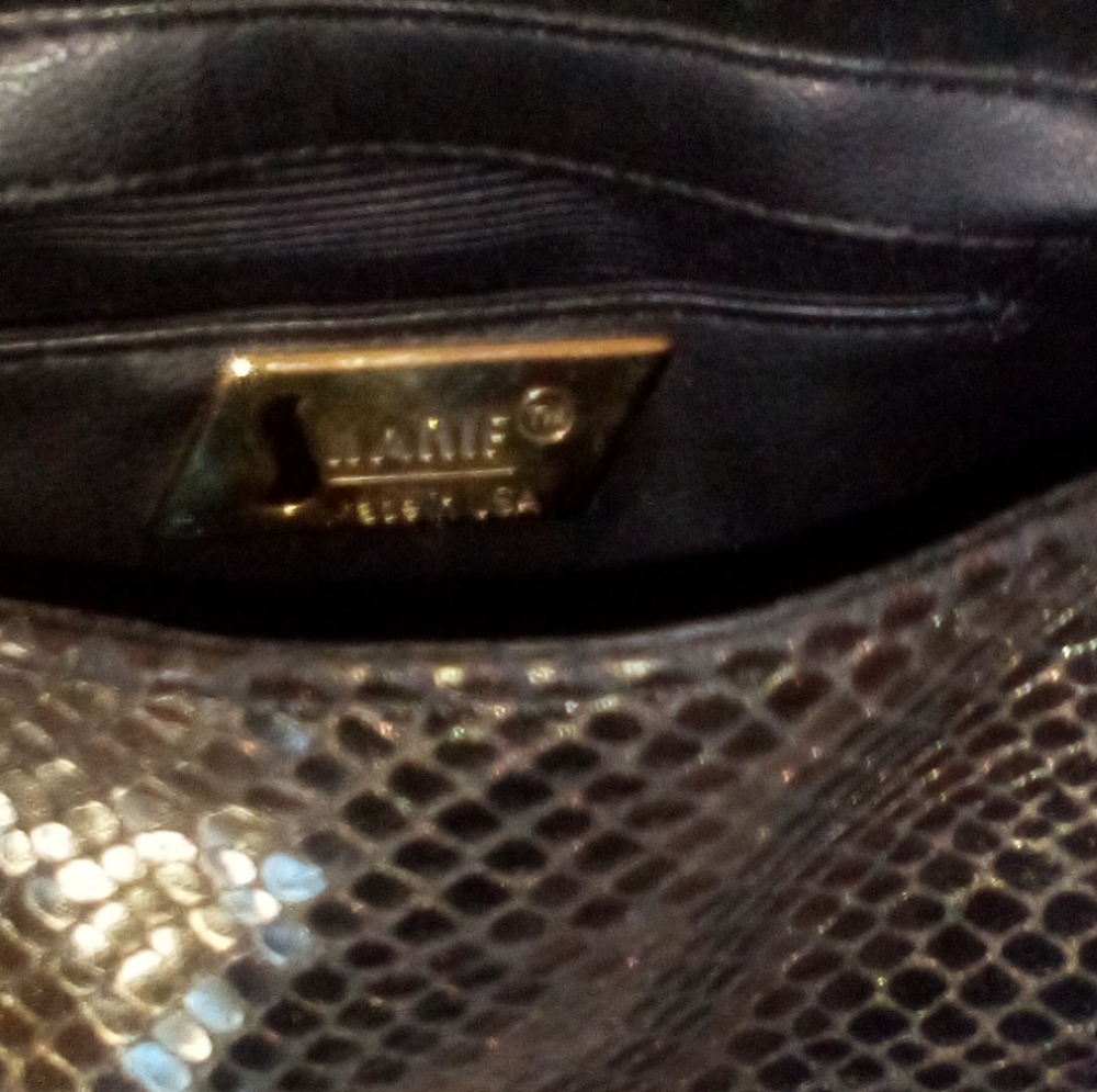 Snake Skin Evening Crossbody/Clutch Bag. It has never been used.